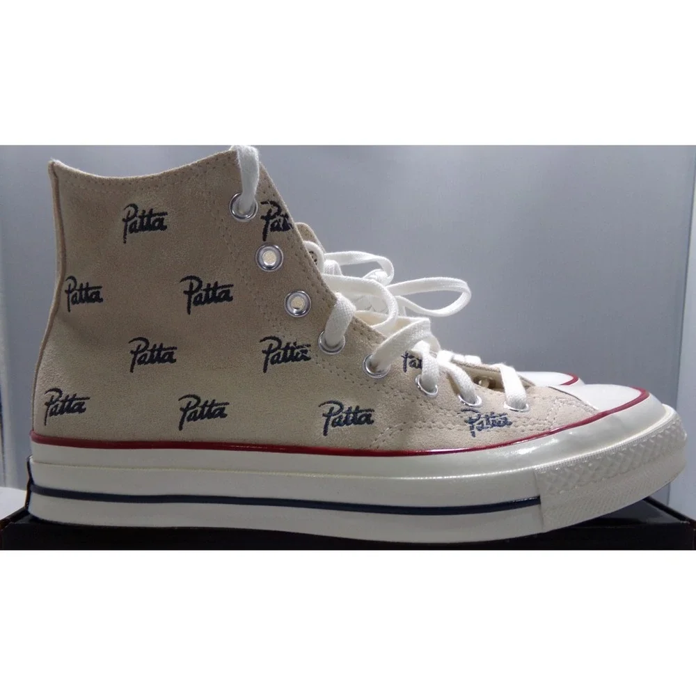 Converse Men's X Patta Chuck 70 Sneakers Natural Ivory A12831C Hight Top Size 9 - Picture 4 of 8